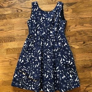 Zara Blue and White Floral Dress